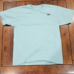 Turquoise Blue Do Good USA Brand T-Shirt Men's Large?